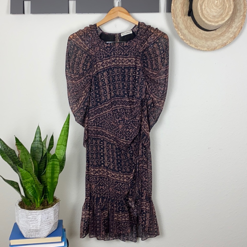 Ulla Johnson Aicha Silk Chiffon Dress - 6 - Picture 3 of 10